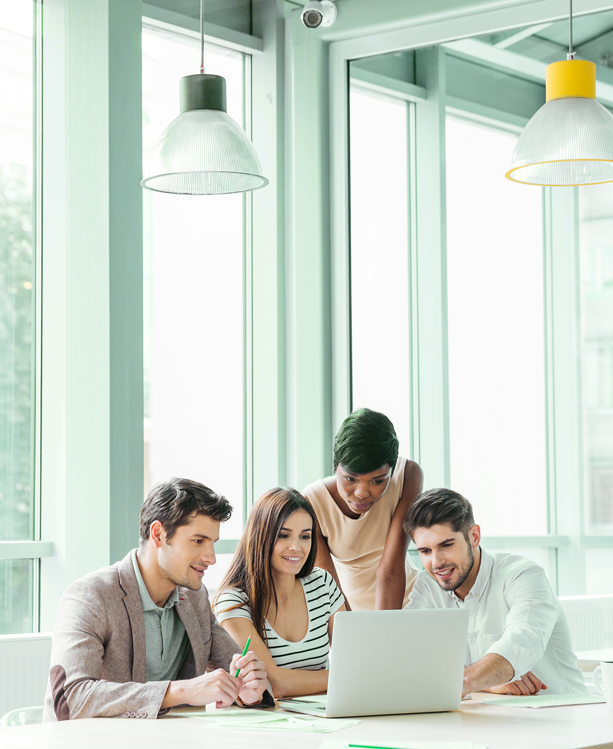 Co-workers having a meeting